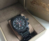 Burberry Sport Chronograph Black Dial Black Steel Strap Watch for Men - BU7703