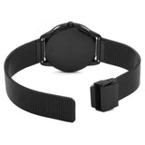 Calvin Klein Minimal Black Dial Black Mesh Bracelet Watch for Men - K3M214B1