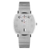 Gucci Grip Quartz Silver Dial Silver Steel Strap Watch For Women - YA157410