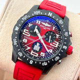 Breitling Endurance Pro Ironman Red Dial Red Rubber Strap Watch for Men - X823109A1K1S1