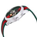 Gucci Le Marche des Merveilles Red & Green Dial Red & Green Nylon Strap Unisex Watch - YA1264060