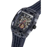 Guess Phoenix Chronograph Black Dial Black Rubber Strap Watch for Men - GW0499G1