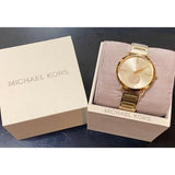 Michael Kors Portia Gold Dial Gold Steel Strap Watch for Women - MK3639