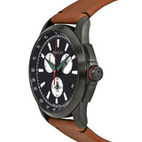 Gucci G-Timeless Chronograph Black Dial Brown Leather Strap Watch For Men - YA126271