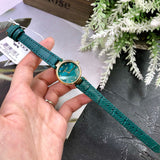 Coach Park Analog Green Dial Green Leather Strap Watch for Women - 14503534