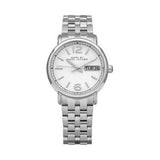 Marc Jacobs Fergus White Dial Silver Stainless Steel Watch for Women - MBM8646