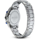 Hugo Boss Ikon Chronograph White Dial Silver Steel Strap Watch for Men - 1512962