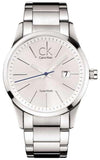 Calvin Klein Bold Silver Dial Silver Steel Strap Watch for Men - K2246120