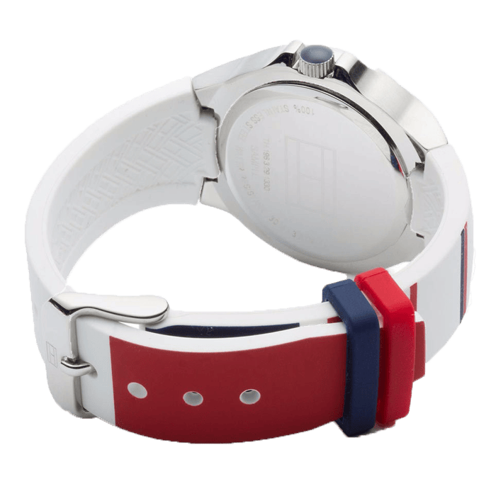Tommy Hilfiger White Dial White Rubber Strap Watch for Women - 1781271