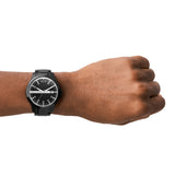 Black watch on wrist