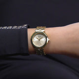 Guess Rumour Quartz Gold Dial Gold Steel Strap Watch For Women - GW0613L2