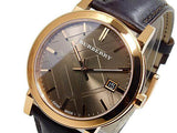 Burberry The City Brown Dial Brown Leather Strap Watch for Men - BU9013