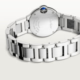 Cartier Ballon Bleu De Cartier White Dial Silver Steel Strap Watch for Women - W69010Z4