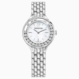 Swarovski Lovely Crystals Mini White Dial Silver Steel Strap Watch for Women - 5242901