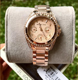 Michael Kors Blair Rose Gold Dial Rose Gold Steel Strap Watch for Women - MK5613