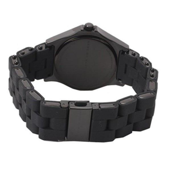 Marc Jacobs Pelly Black Dial Black Silicone Strap Watch for Women - MBM2528