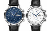 IWC Portofino Chronograph Blue Dial Black Leather Strap Watch for Men - IW391023