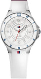 Tommy Hilfiger White Dial White Rubber Strap Watch for Women - 1781271