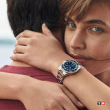 Tissot Seastar 1000 Lady Blue Dial Silver Steel Strap Watch For Women - T120.210.11.041.00