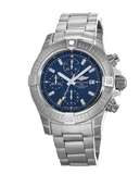 Breitling Avenger Chronograph 45mm Blue Dial Silver Steel Strap Watch for Men - A13317101C1A1