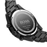 Hugo Boss Pilot Edition Chronograph Black Dial Black Steel Strap Watch for Men - 1513854