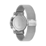 Hugo Boss Integrity Grey Dial Silver Mesh Bracelet Watch for Men - 1513807