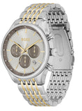 Hugo Boss Gregor Chronograph Silver Dial Two Tone Steel Strap Watch For Men - 1514053