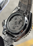 Seiko 5 Sports Automatic Blue Dial Silver Steel Strap Watch for Men - SRPK97K1