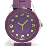 Marc Jacobs Pelly Purple Dial Purple Silicone Strap Watch for Women - MBM2515