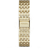 Fossil Tailor Gold Dial Gold Steel Strap Watch for Women - ES3714