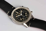 Breitling Navitimer Ref. 806 1959 Re-Edition Black Dial Brown Leather Strap Watch for Men - AB0910371B1X1