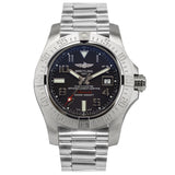 Breitling Avenger II Seawolf 45mm Grey Dial Silver Steel Strap Mens Watch - A1733110/F563