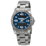 Breitling Aerospace Evo Blue Dial Silver Steel Strap Watch for Men - E79363101C1E1