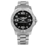 Breitling Aerospace Evo Black Dial Silver Steel Strap Watch for Men - E79363101B1E1