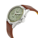 Breitling Premier B09 Chronograph 40 Green Dial Brown Leather Strap Watch for Men - AB0930D31L1P1