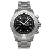 Breitling Avenger Chronograph 45mm Black Dial Silver Steel Strap Watch for Men - A13317101B1A1