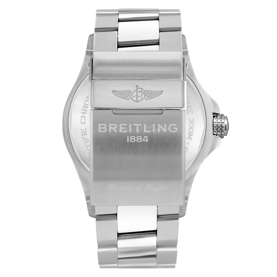 Breitling Avenger Automatic 43mm Black Dial Silver Steel Strap Watch for Men - A17318101B1A1