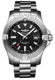 Breitling Avenger Automatic 43mm Black Dial Silver Steel Strap Watch for Men - A17318101B1A1