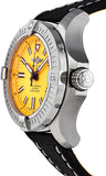 Breitling Avenger Automatic 45 Seawolf Yellow Dial Black Nylon Strap Watch for Men - A17319101I1X1