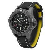 Breitling Avenger Automatic 45 Seawolf Night Mission Black Dial Black Nylon Strap Watch for Men - V17319101B1X1