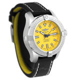 Breitling Avenger Automatic 45 Seawolf Yellow Dial Black Nylon Strap Watch for Men - A17319101I1X1