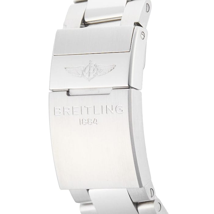 Breitling Avenger Automatic GMT 45 Blue Dial Silver Steel Strap Watch for Men - A32395101C1A1