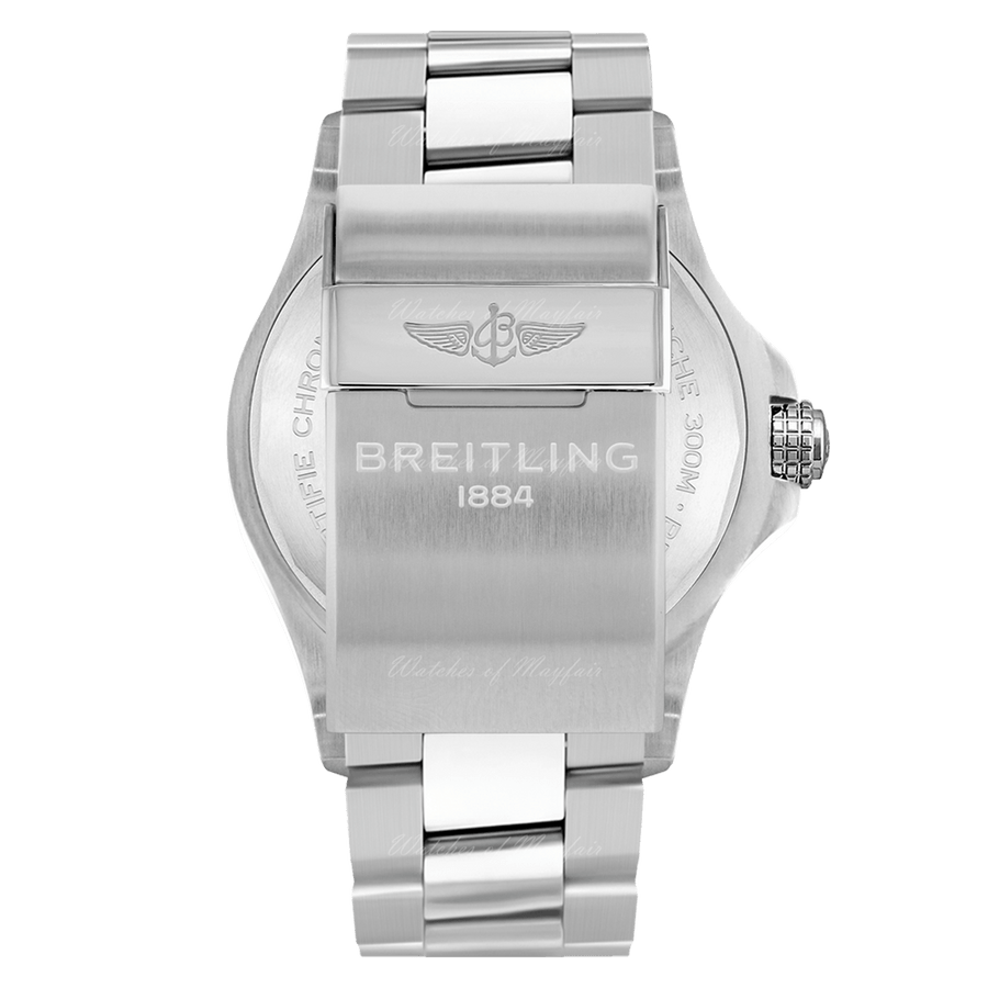 Breitling Avenger Automatic GMT 45 Blue Dial Silver Steel Strap Watch for Men - A32395101C1A1