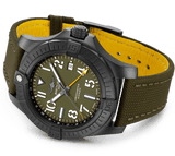 Breitling Avenger Automatic GMT 45 Night Mission Green Dial Green Nylon Strap Watch for Men - V323952A1L1X1