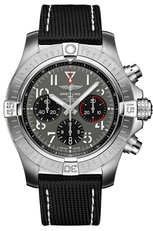 Breitling Avenger B01 Chronograph 45 Anthracite Dial Black Nylon Strap Watch for Men - AB01821A1B1X1