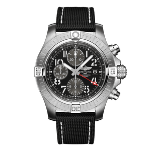 Breitling Avenger B01 Chronograph GMT Black Dial Black Nylon Strap Watch for Men - A24315101B1X1