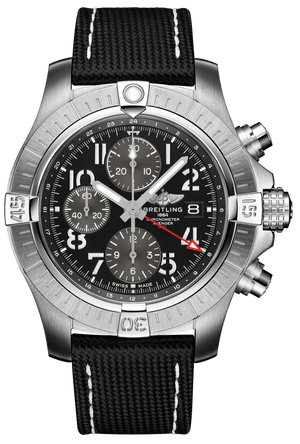 Breitling Avenger B01 Chronograph GMT Black Dial Black Nylon Strap Watch for Men - A24315101B1X1