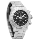 Breitling Avenger Chronograph 43 Black Dial Silver Steel Strap Watch for Men - A13385101B1A1