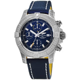 Breitling Avenger Chronograph 45mm Blue Dial Blue Calfskin Strap Watch for Men - A13317101C1X2