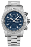 Breitling Avenger Chronograph 45mm Blue Dial Silver Steel Strap Watch for Men - A13317101C1A1